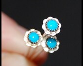 Flower Nose Stud  - Southern Belles in Turquoise -  CUSTOMIZE