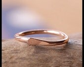 NEW - Rose Gold Filled Nose Ring Hammered Style - CUSTOMIZE