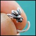 Sterling Silver Little Bee Insect Nose Stud - CUSTOMIZE