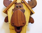 Mickey Moose Birdhouse Wood