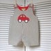 Red Car Applique Romper