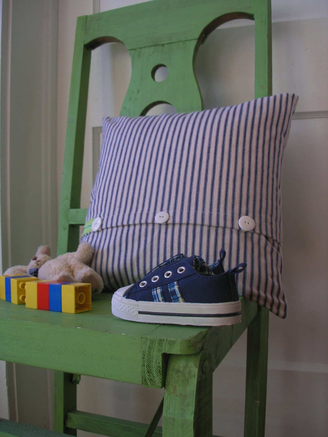 Sheep Applique Pillow for Children