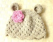 Easter hat Crochet Animal baby hat - Children Clothing Kids Hat -Bear hat- Newborn hat photography props baby shower  Spring fashion