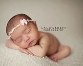 Tiny Pinkie Tieback - newborn photo prop