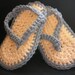 Crochet Manly Man Mini Flip Flops