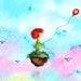 Girl with Red Hair - THE RED BALLOON - 8x10 Art Print