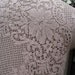 Vintage Kitty.. Lily Hannah..  tea dyed ecru.. upcycled lacey TUNIC vintage doilies.. super cute.. .. MED - XL