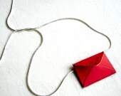 Mini Luv Letter Necklace - Red