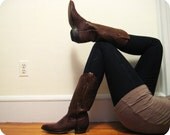80s Dan Post Chocolate Cowboy Boots