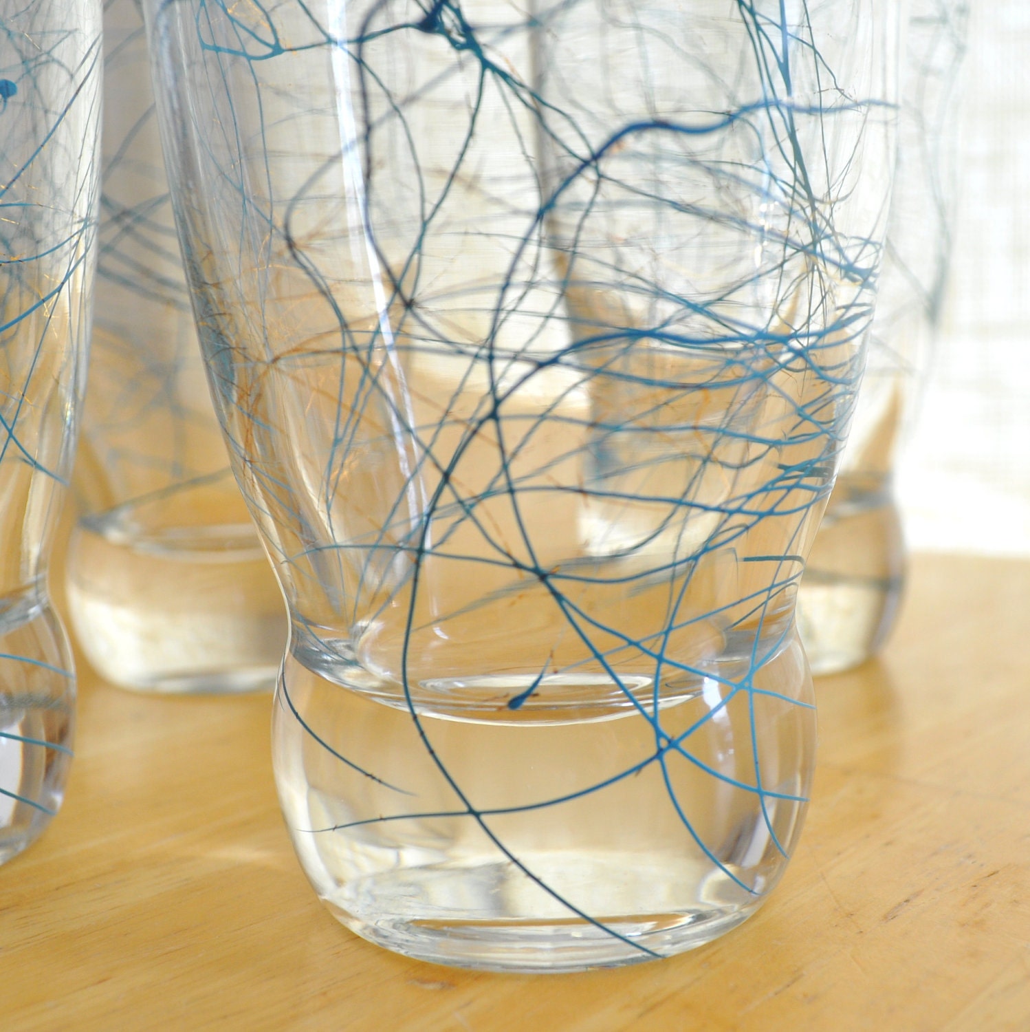 eva zeisel prestige tall glasses by federal glass - set of six