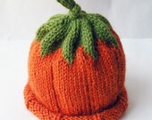 Pumpkin Baby Hat, Halloween Photo Prop, Custom Made - You Choose The Size