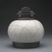 Ceramic jar ,Raku fired jar, art pottery,jar with lid
