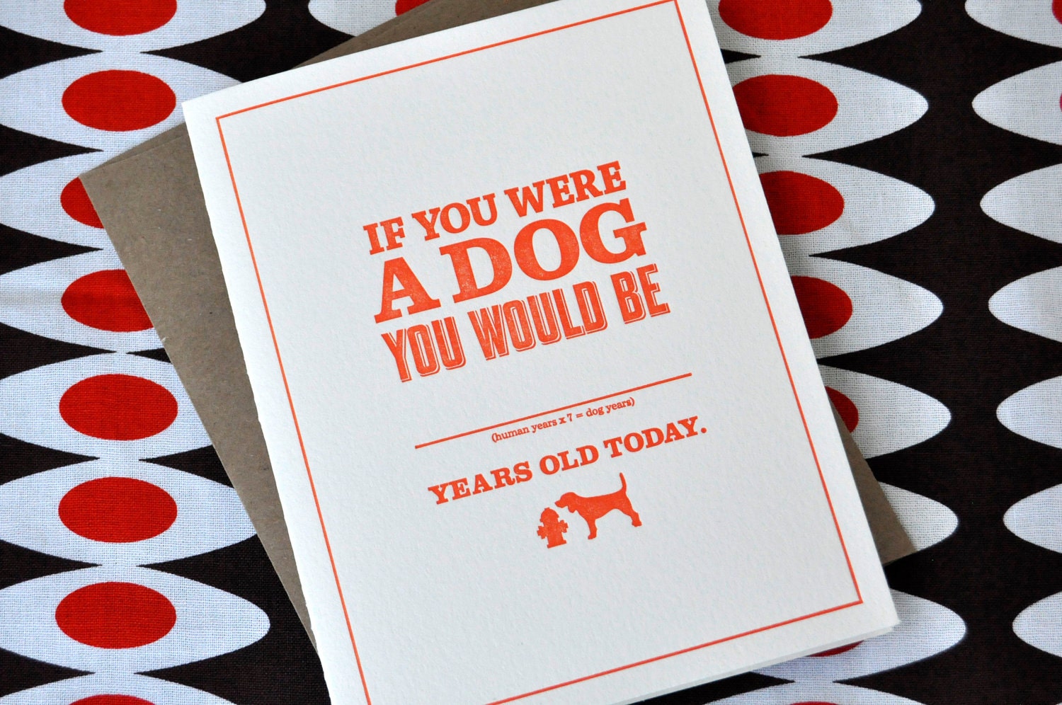Dog Years Birthday Card