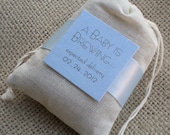 A Baby Boy is Brewing Tea Bag