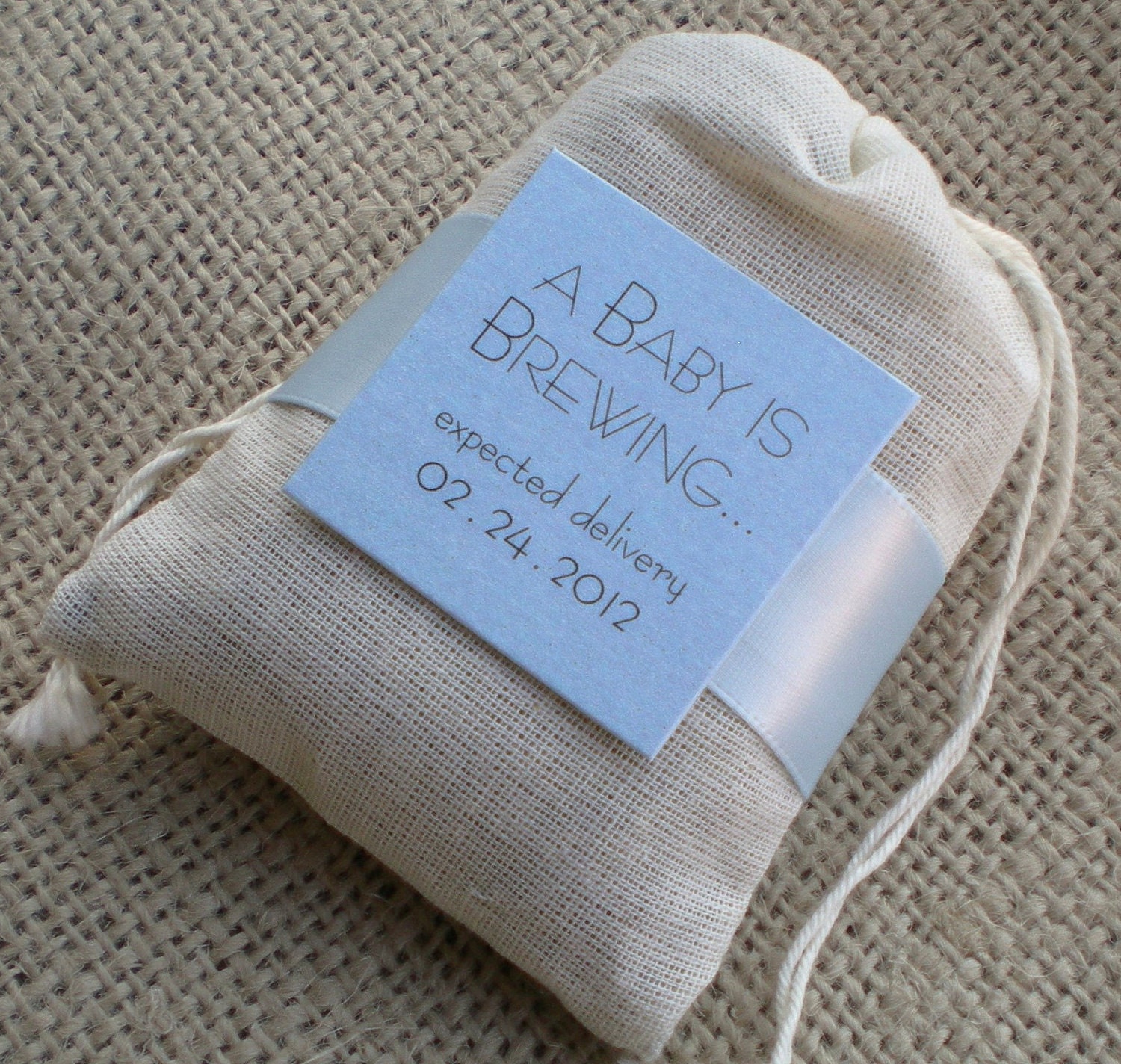 A Baby Boy is Brewing Tea Bag