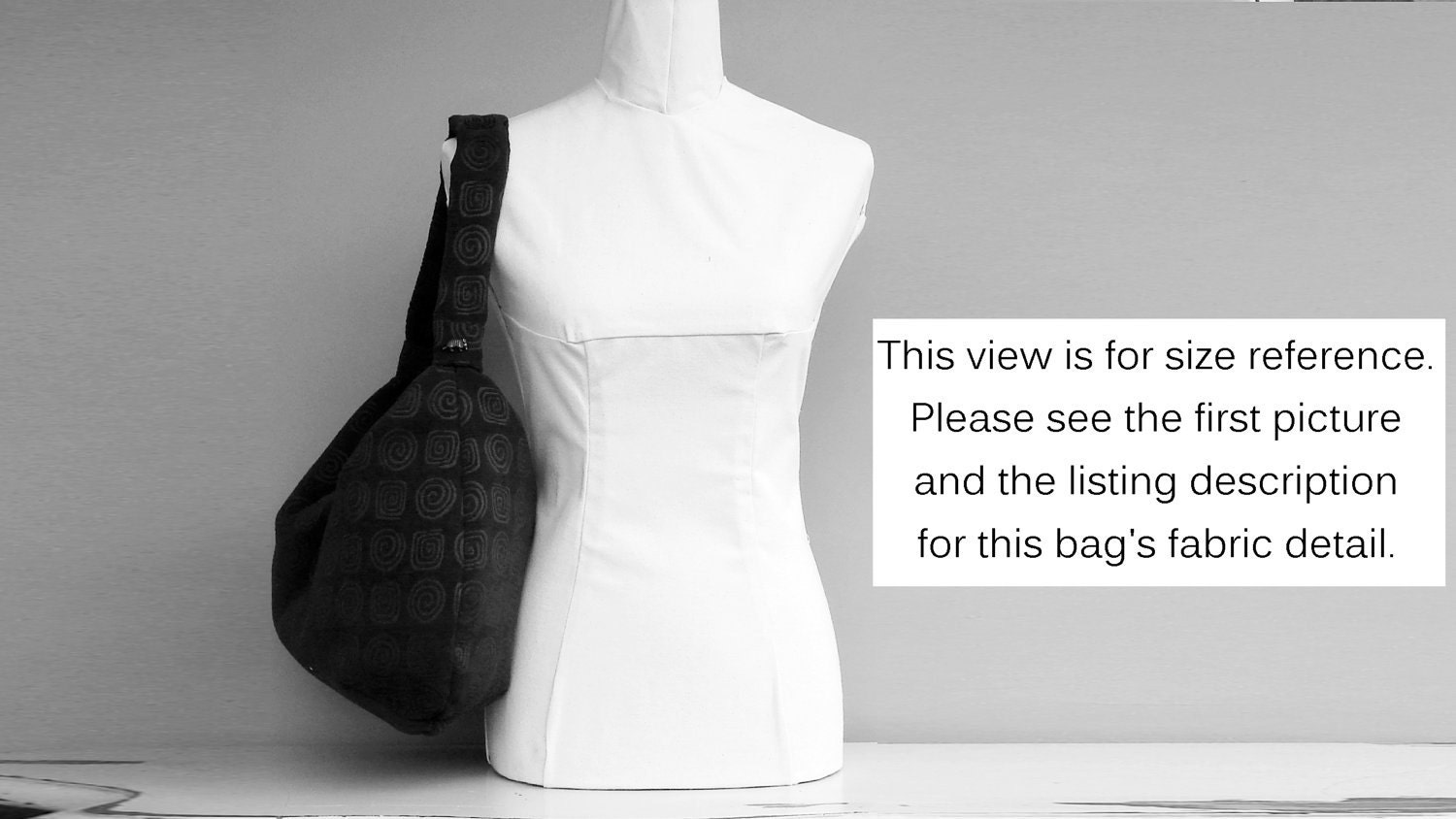 Chevron Hobo Bag - Zipper Slouch Purse in Grey and White (no55)