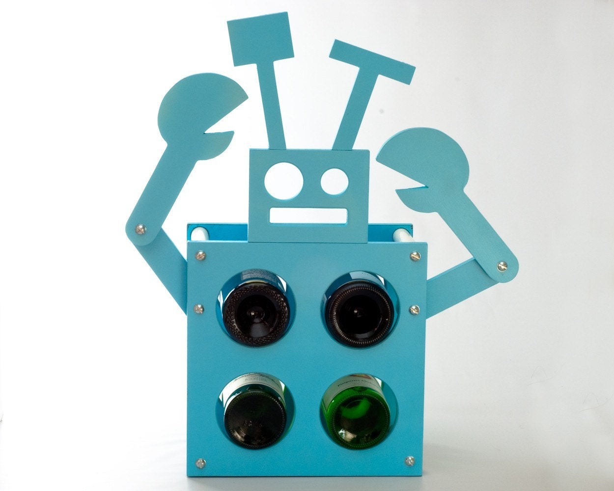 robot wine rack.