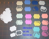Labels 16 sets.  Die cut card stock. Use for paper crafts, scrap books, cards