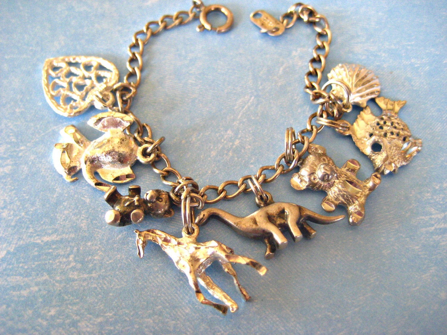 REDUCED Vintage Sterling Charm Bracelet