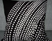 Black White Fokus, cushion,  pillow case 14x14 inches, Finland