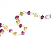 Tourmaline Bracelet In Sterling Silver. Delicate Gemstone Jewelry By Prisha Jewels.