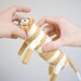 Crocheted Lion Baby Toy for Baby Boys and Baby Girls  - Natural White Mustard Pastels Cotton  - Made to Order - OOAK - The Long Lion with