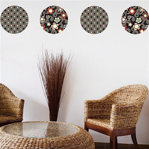 Zen Pattern Dots Wall Decals (Repositionable)