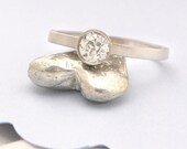 Diamond Ring, Engagement Diamond Ring, One carat Diamond, Gold Diamond Ring, Round Diamond  Engagemet Ring