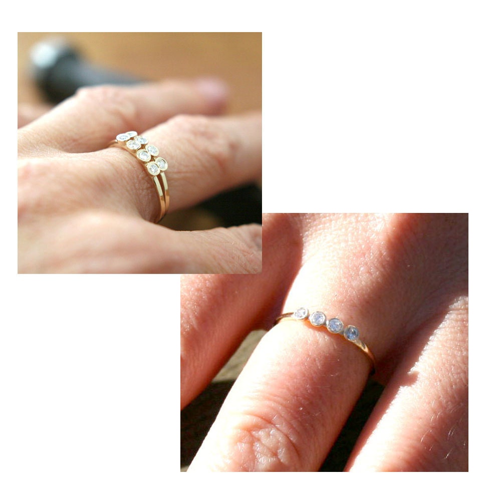 Diamond Ring, 14K Gold Ring, 4 Diamonds Ring. Yellow Gold Ring, White Gold Ring, Rose Gold Ring, Diamonds Ring, Engagement Ring