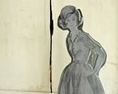Vintage Fashion Printing Plate with Stand
