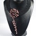 RESERVED for Maricel - Handmade Unique Luxurious Asymmetric Floral Swarovski Rivoli Pendant Swarovski pearls beaded collar necklace