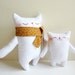 Cat Plush - Mr.White and Baby - Etsy Project Embrace
