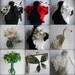 Must Have Bolero, Shrug Wedding /FASHION Philosophy/, Roses, Ostrich Brooch, Silver Embroidery Lace, Couture, US 6 Free Shipping