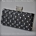 SALE Chainmaille Clutch, Purse Leather Italian Black Lambskin, intrecciato, Luxury, TianaCHE