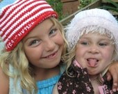 Hat Cotton Jester Hat 4th of July Celebration red white and blue custom order