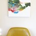 Bold Abstract Landscape Painting, 17 x 20", original fine art