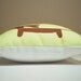 Live Laugh Love a Doxie Mini Rectangular Decorative Dachshund Whimsy Pillow Featuring Our Exclusive Custom Fabric in Fresh Celery