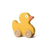 Wooden Ducky Rollimal- a baby/toddler toy animal