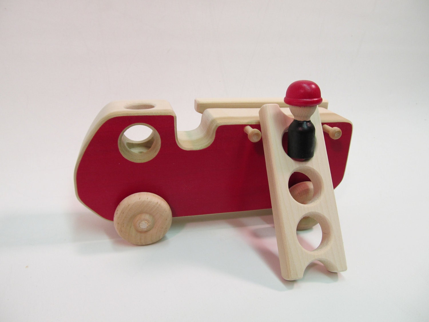 Wooden Toy Fire Engine truck
