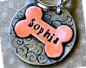 Personalized Pet tag ID / Sophia Multi Metal Bone tag