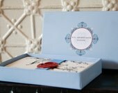 Boxed Cards, Personalized Stationery Boxed Set of Cards, Boxed Stationary set, Boxed Notecards - Handmade gift box - 12 in set