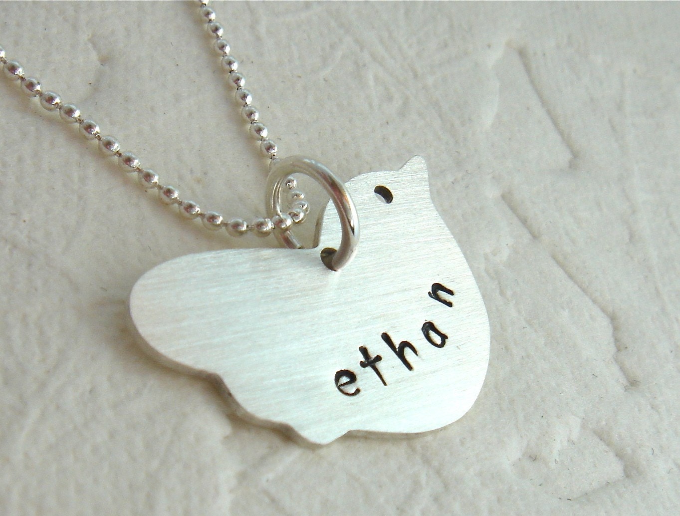 Baby Personalized Bird For Moms Grandmas in Sterling Silver