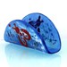 Fused Glass Business Card Holder, red butterfly