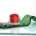 Fused Glass Spoon Rest, Melted recycled  Beer  Bottle