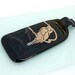 Melted Bottle Cheese Tray / gold painted parrot Recycled Flattened Wine Bottle Tray, Upcycled / Recycled Glass