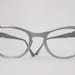 REserved Cool Matte Aluminum  Cat Eye Eyeglass Frames, 1950s 1960s, Rhinestones. Slightly Larger Cat Eye Frame