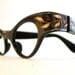 Gilded White Vine Cat Eye Eyeglass Frames, France, Grey-Black Eye or Sunglasses, NOS