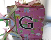 Baby Girl Scrapbook Photo Album Chipboard Memory Book 6x6 Nursery Rhyme Themed Keepsake Il_170x135