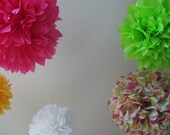 Preppy reMIX - 5 Tissue Paper Pom Pom DIY Kit - Birthday Decor Kit Il_170x135