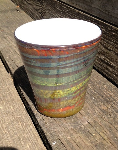 Small Blown Glass Art Vase for Home Decor OGW-VASE